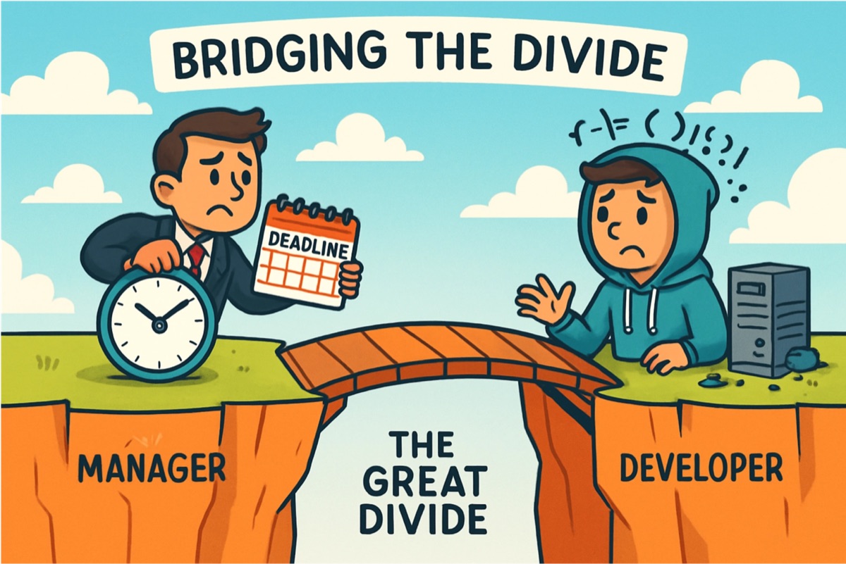 Die Kluft zwischen technischen Teams und nicht-technischer Führung schließen
