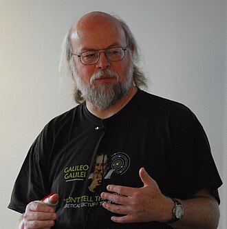 James Gosling smiling at a conference