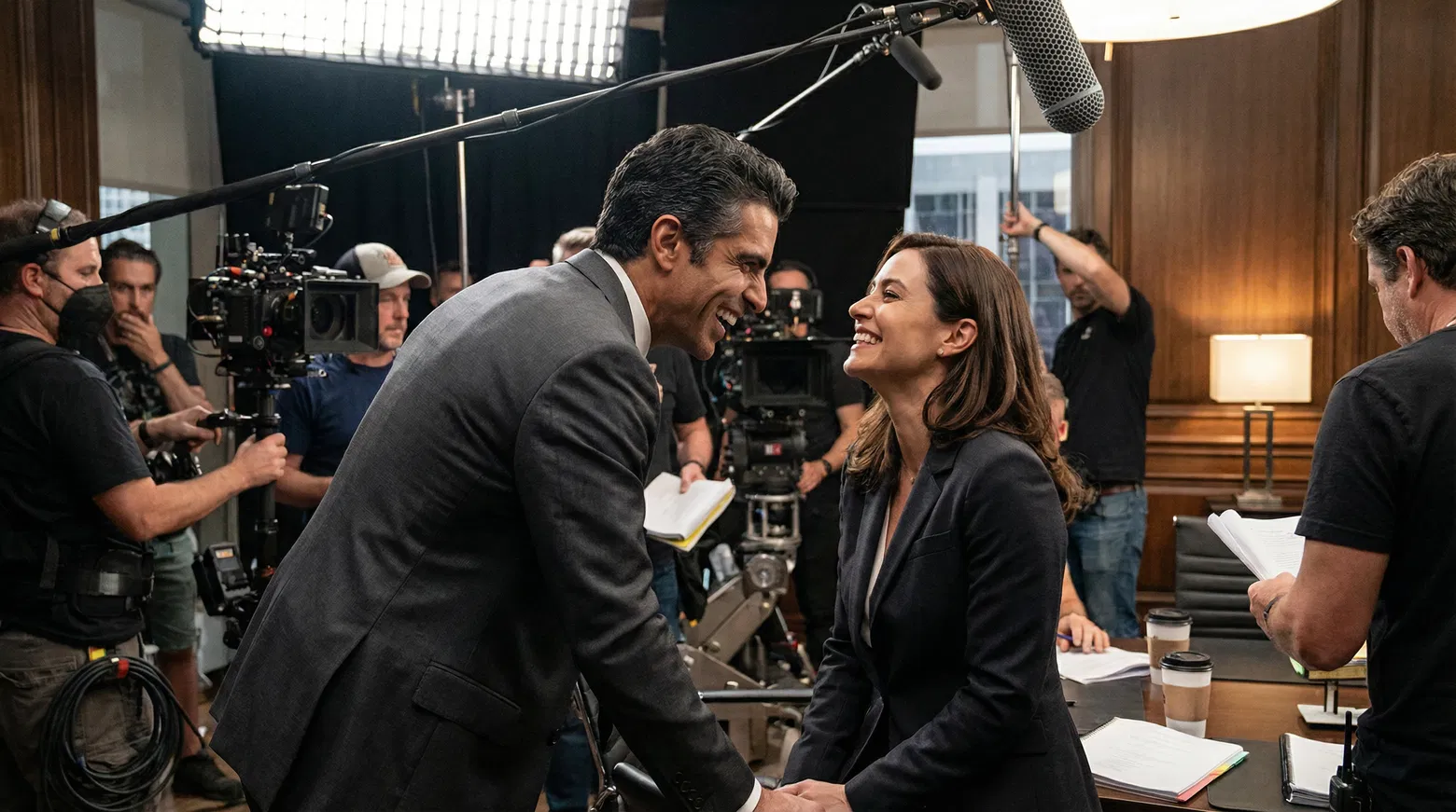 Bruno joking with Valentina