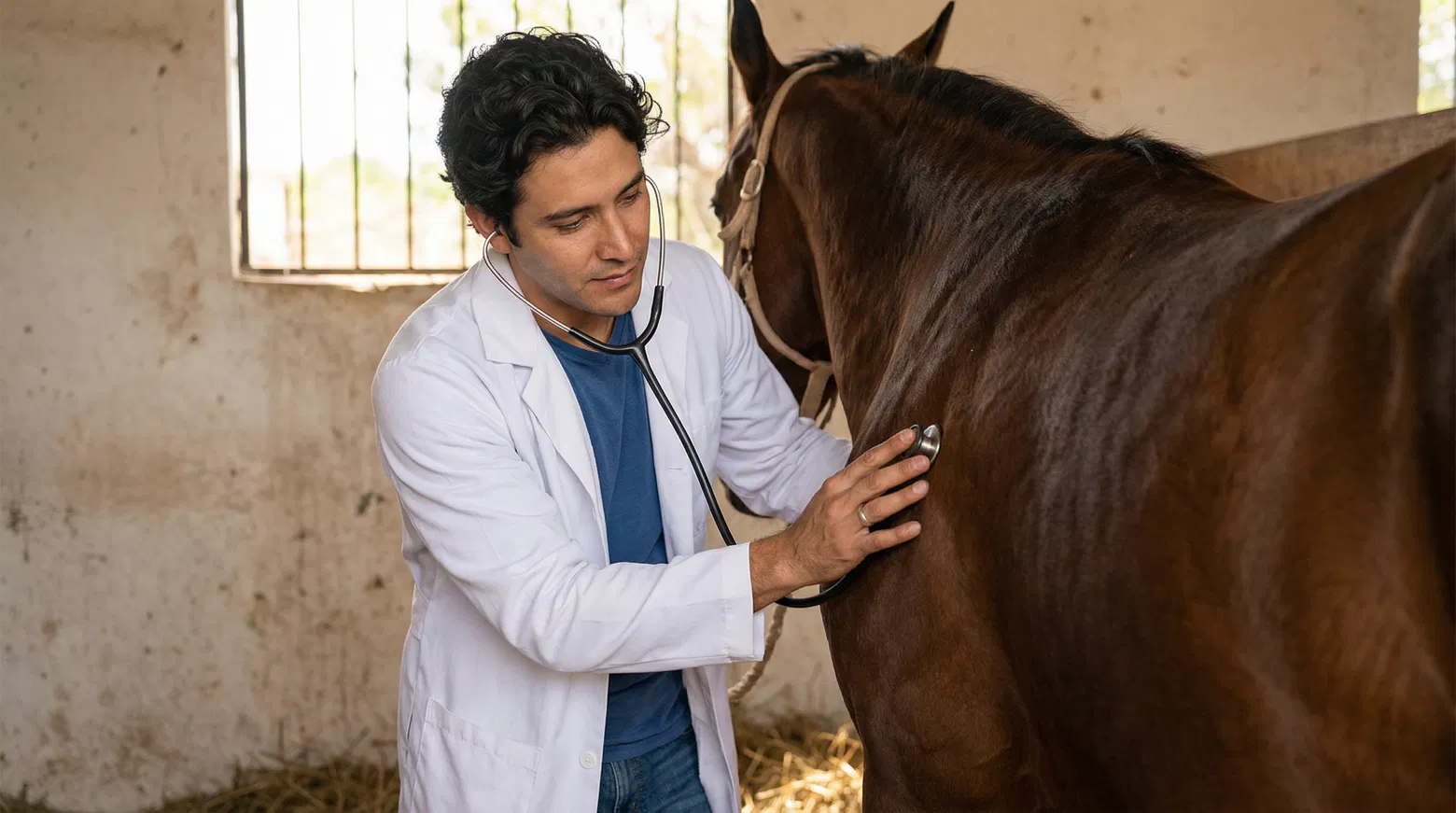 Dr. Emiliano with horse
