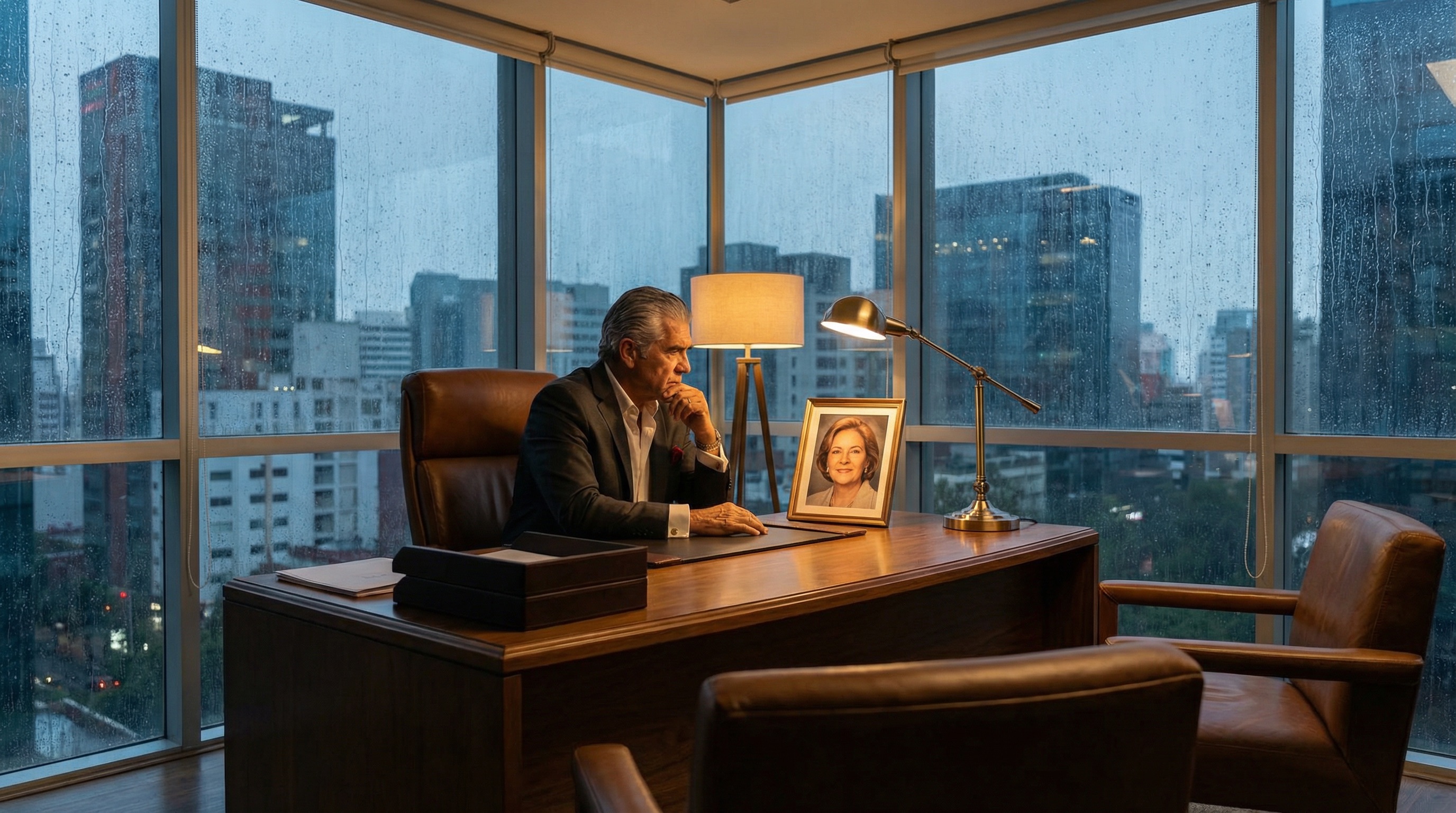 Don Rodrigo in seinem Büro