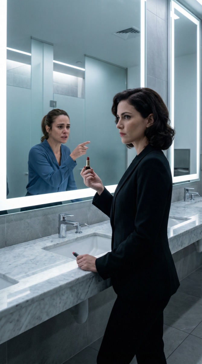 Camila konfrontiert Luciana auf der Toilette