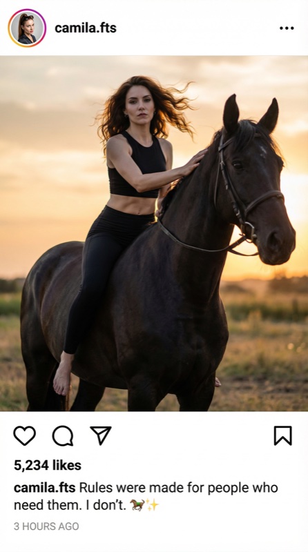 Character Instagram post