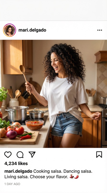 Character Instagram post