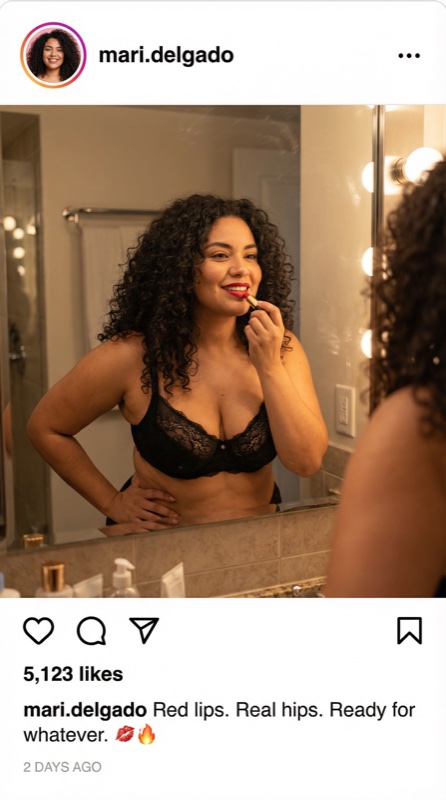 Charakter Instagram-Beitrag