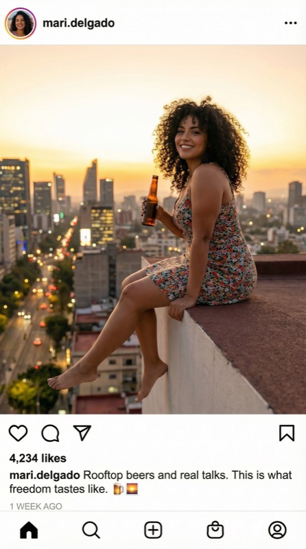 Character Instagram post