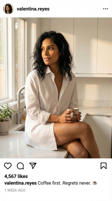 Charakter Instagram-Beitrag