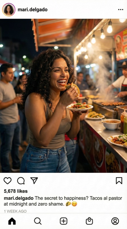 Charakter Instagram-Beitrag