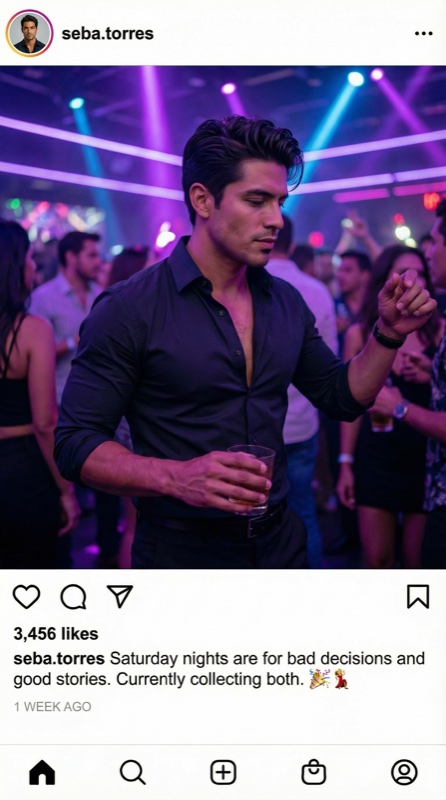 Charakter Instagram-Beitrag