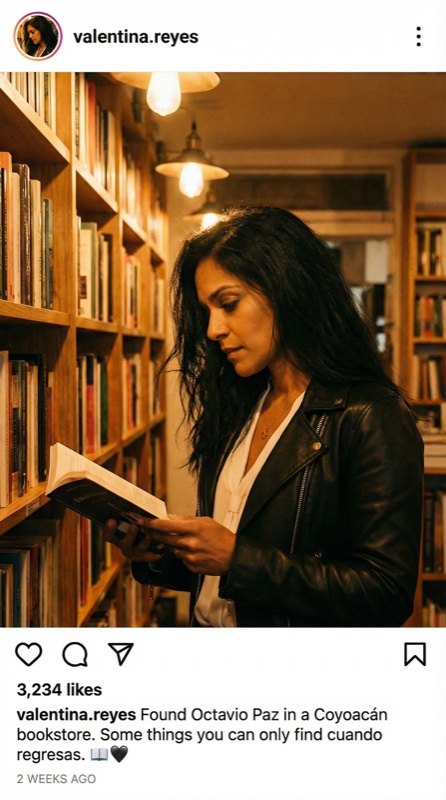 Charakter Instagram-Beitrag