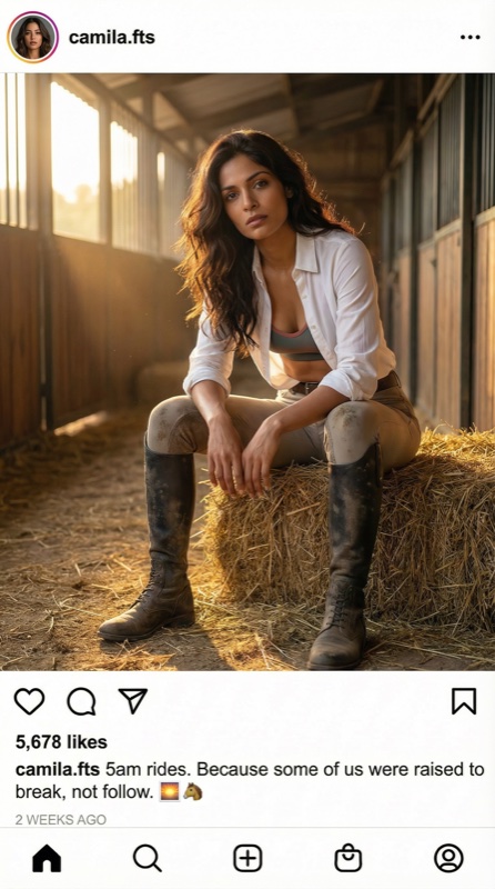 Charakter Instagram-Beitrag