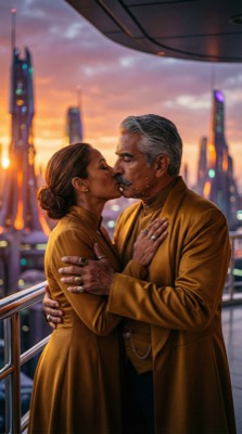 Don Aristo en el balcón