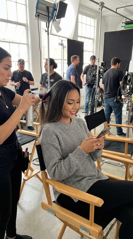 Luciana Ortiz detrás de cámaras 3